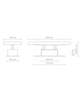 Массажная кушетка "The Clair" without armrests