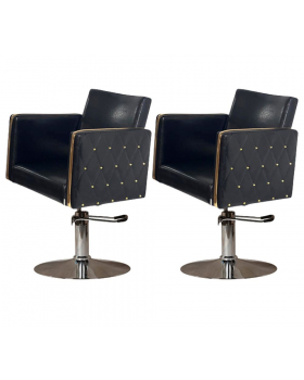 Парикмахерский комплект кресел "Голдиум Блэк Д"