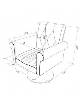 Кресло парикмахерское "Domenico"