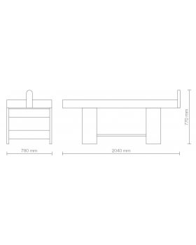 Массажная кушетка "Wellness"