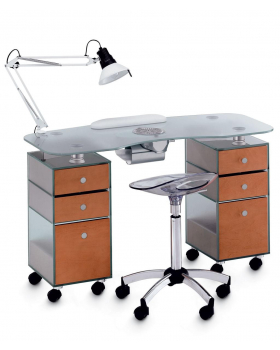 Стол маникюрный 2-ной с вытяжкой "187LХ"