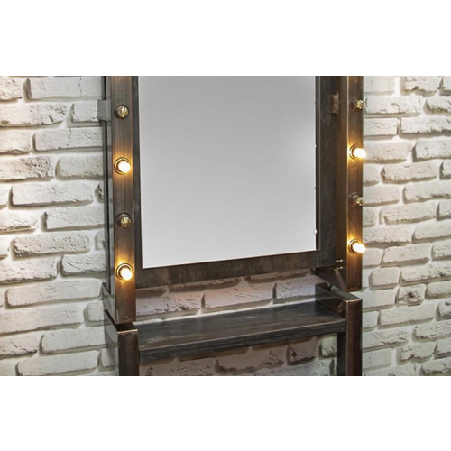 Мужское барбер зеркало "Andres" (с подставкой и подсветкой)