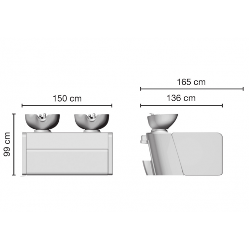 Парикмахерская мойка "DUETTO"