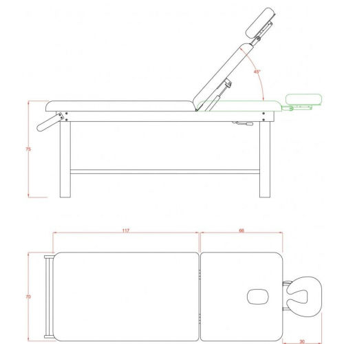 Кушетка для СПА-процедур "SPA 80"