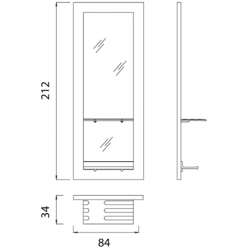 Зеркало парикмахерское "Edo"