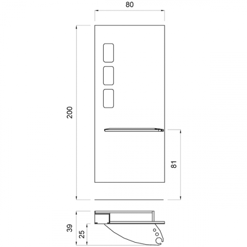 Зеркало парикмахерское "Action"