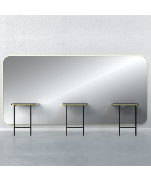 Зеркало парикмахерское "Madison Gold Infinite 3P"